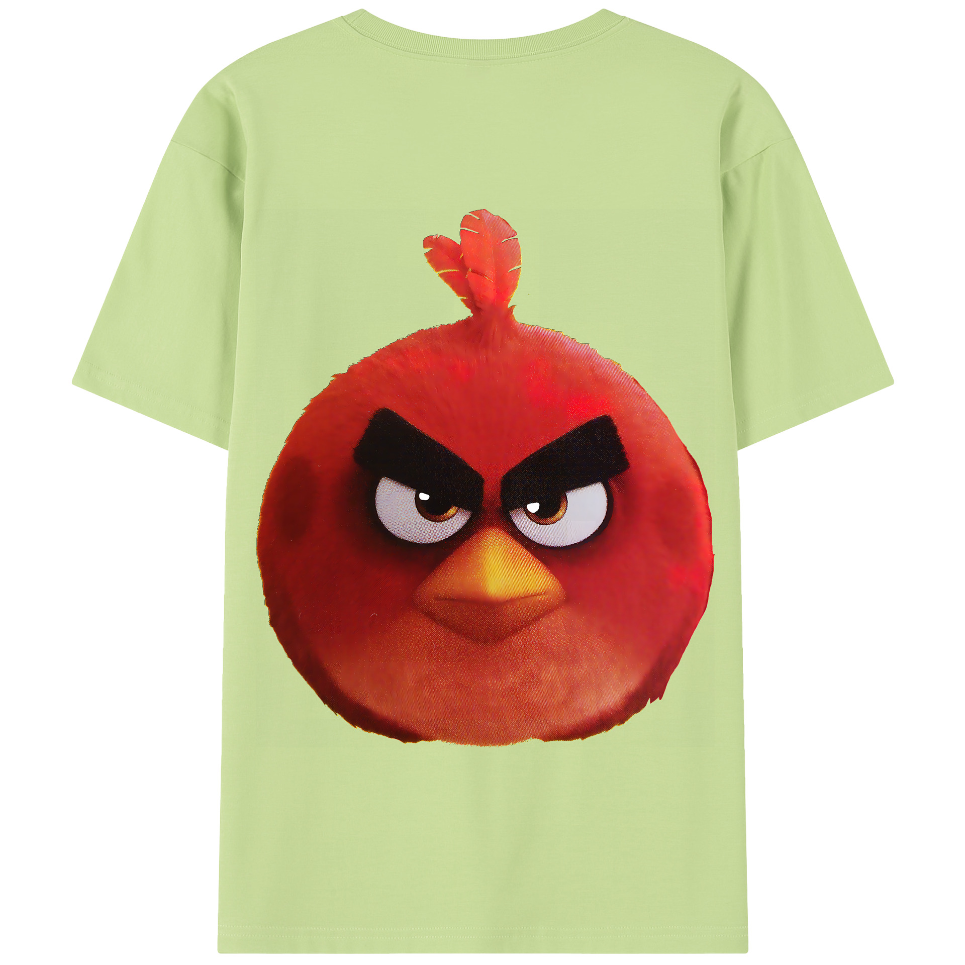 （画像用） Angry Birds アングリーバード 綿100％半袖Tシャツ（背面プリント）